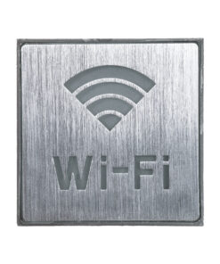 GloboStar® SENSATI 75657 Φωτιστικό Τοίχου Ένδειξης Wi-Fi LED 1W AC 220-240V IP20 – Σώμα Αλουμινίου – Μ11 x Π11 x Υ3cm – Μπλε