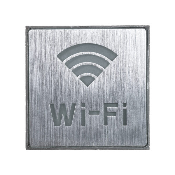 GloboStar® SENSATI 75657 Φωτιστικό Τοίχου Ένδειξης Wi-Fi LED 1W AC 220-240V IP20 – Σώμα Αλουμινίου – Μ11 x Π11 x Υ3cm – Μπλε
