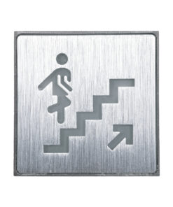 GloboStar® SENSATI 75659 Φωτιστικό Τοίχου Ένδειξης STAIRS UP ARROW LED 1W AC 220-240V IP20 – Σώμα Αλουμινίου – Μ11 x Π11 x Υ3cm – Πράσινο