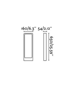 DAS DARK GREY BEACON LED 5W 3000K H65cm FARO – 75520