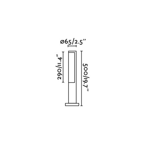 BERET-1 DARK GREY BEACON LED 8W 4000K  FARO – 75522