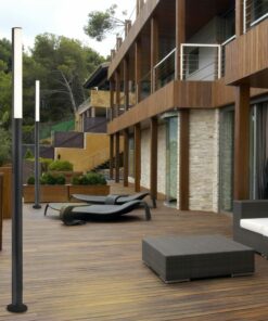 BERET-3 DARK GREY POST LAMP LED 16W 4000K FARO – 75524