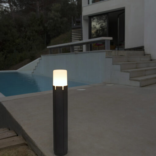 TRAM DARK GREY BEACON LAMP H 63CM 1XE27 FARO – 75531