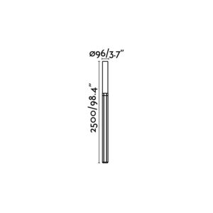 TRAM DARK GREY POLE LAMP 43W FARO – 75532