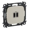 VALENA ALLURE ΠΡ 2ΧUSB ΦΟΡΤ ΤΥΠ C 3000MA IVORY LEGRAND – 755346