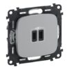 VALENA ALLURE ΠΡ 2ΧUSB ΦΟΡΤ ΤΥΠ C 3000MA ALUM LEGRAND – 755347