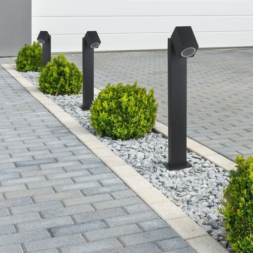 Σποτ Κολωνάκι Κηπού 1xGU10 Μαύρο Αλουμίνιο 120cm IP44 V-TAC – 7554