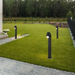 Σποτ Κολωνάκι Κηπού 1xGU10 Μαύρο Αλουμίνιο 120cm IP44 V-TAC – 7554