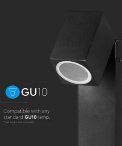 Σποτ Κολωνάκι Κηπού 1xGU10 Μαύρο Αλουμίνιο 120cm IP44 V-TAC – 7554