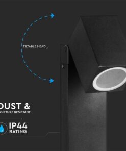 Σποτ Κολωνάκι Κηπού 1xGU10 Μαύρο Αλουμίνιο 120cm IP44 V-TAC – 7554