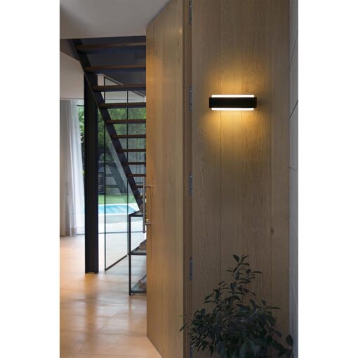Φωτιστικό Τοίχου IP55 STICKER Σκούρο Γκρι LED 10W 3000K 623Lm FARO – 75540
