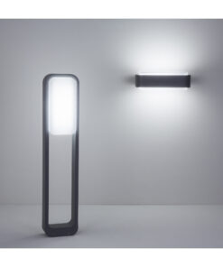 Φωτιστικό Τοίχου IP55 STICKER Σκούρο Γκρι LED 10W 3000K 623Lm FARO – 75540