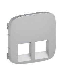 VALENA ALLURE ΠΛΑΚ 2ΧRJ11/RJ45 ALUM LEGRAND – 755427