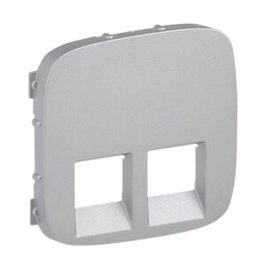 VALENA ALLURE ΠΛΑΚ 2ΧRJ11/RJ45 ALUM LEGRAND – 755427