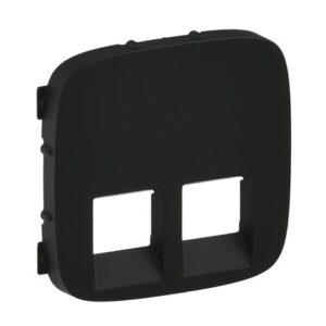 VALENA ALLURE ΠΛΑΚ 2ΧRJ11/RJ45 BLACK LEGRAND – 755428