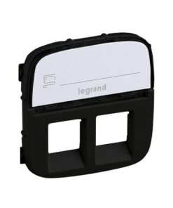 VALENA ALLURE ΠΛΑΚ 2XRJ45 ΕΤΙΚ BLACK LEGRAND – 755488