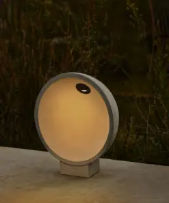 Faro Barcelona GAIA Φωτιστικό Κωλονάκι Κήπου Σκούρο Γκρι Τσιμέντο LED 6W 2700K IP55 – 75563FR