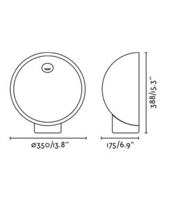 GAIA Φωτιστικό Κωλονάκι Κήπου Μπεζ Τσιμέντο LED 6W 2700K IP55 – 75564FR