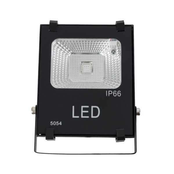 GloboStar® MULTICOLOR 75600 Επαγγελματικός Προβολέας LED 10W 650lm 120° AC 220-240V Αδιάβροχος IP66 με Ασύρματο Χειριστήριο IR – RGB – Μ11 x Π4 x Υ13.5cm – 3 Χρόνια Εγγύηση