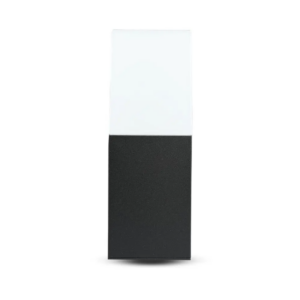 Επιτοίχιο φωτιστικό κήπου GU10 IP54 Aluminum + PC με Μαύρο σώμα τετράγωνο V-TAC – 7563