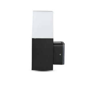 Επιτοίχιο φωτιστικό κήπου GU10 IP54 Aluminum + PC με Μαύρο σώμα τετράγωνο V-TAC – 7563