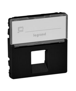 VALENA LIFE ΠΛΑΚ RJ11/RJ45 & ΕΤΙΚ BLACK – 756472