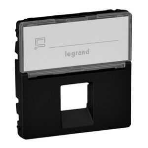 VALENA LIFE ΠΛΑΚ RJ11/RJ45 & ΕΤΙΚ BLACK – 756472