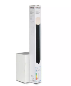 Επιδαπέδιο φωτιστικό κήπου GU10 IP54 Aluminum + PC με Μαύρο σώμα τετράγωνο 80cm V-TAC – 7565