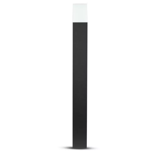 Επιδαπέδιο φωτιστικό κήπου GU10 IP54 Aluminum + PC με Μαύρο σώμα τετράγωνο 80cm V-TAC – 7565