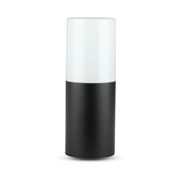 Επιτοίχιο Φωτιστικό Κήπου GU10 IP54 Aluminum + PC με Μαύρο Σώμα Κυκλικό V-TAC – 7566