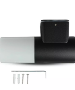 Επιτοίχιο Φωτιστικό Κήπου GU10 IP54 Aluminum + PC με Μαύρο Σώμα Κυκλικό V-TAC – 7566