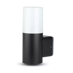 Επιτοίχιο Φωτιστικό Κήπου GU10 IP54 Aluminum + PC με Μαύρο Σώμα Κυκλικό V-TAC – 7566