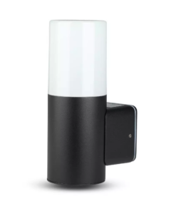 Επιτοίχιο Φωτιστικό Κήπου GU10 IP54 Aluminum + PC με Μαύρο Σώμα Κυκλικό V-TAC – 7566
