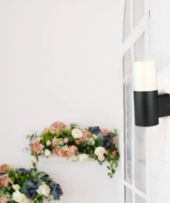 Επιτοίχιο Φωτιστικό Κήπου GU10 IP54 Aluminum + PC με Μαύρο Σώμα Κυκλικό V-TAC – 7566