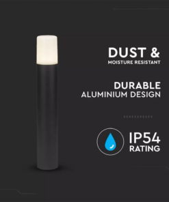 Επιδαπέδιο φωτιστικό κήπου GU10 IP54 Aluminum + PC με Μαύρο σώμα κυκλικό V-TAC – 7567