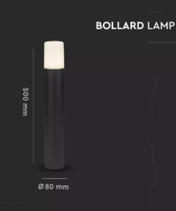 Επιδαπέδιο φωτιστικό κήπου GU10 IP54 Aluminum + PC με Μαύρο σώμα κυκλικό V-TAC – 7567