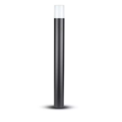 Επιδαπέδιο φωτιστικό κήπου GU10 IP54 Aluminum + PC με Μαύρο σώμα κυκλικό 80cm V-TAC – 7568