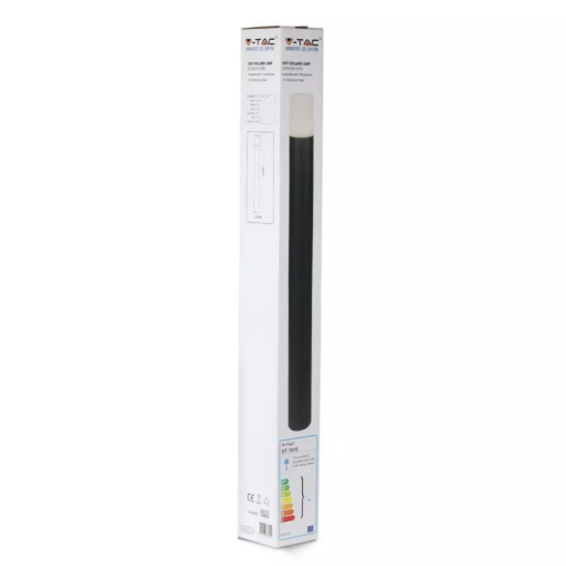 Επιδαπέδιο φωτιστικό κήπου GU10 IP54 Aluminum + PC με Μαύρο σώμα κυκλικό 80cm V-TAC – 7568