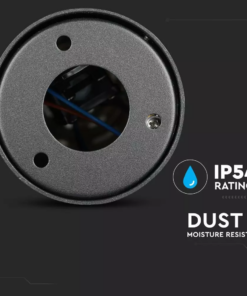Επιδαπέδιο φωτιστικό κήπου GU10 IP54 Aluminum + PC με Μαύρο σώμα κυκλικό 80cm V-TAC – 7568