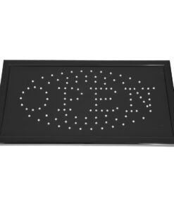GloboStar® 75681 Φωτιστικό Ταμπέλα LED Σήμανσης OPEN με Πρίζα AC 230V Μ48xΠ25xΥ2cm