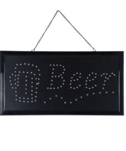 GloboStar® 75688 Φωτιστικό Ταμπέλα Φωτεινή Επιγραφή LED Σήμανσης BEER 3W AC 230V με Διακόπτη On/Off Κόκκινο – Μπλε – Πορτοκαλί
