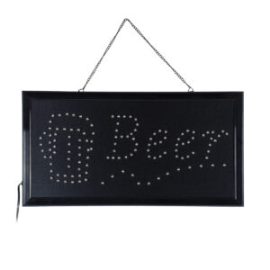 GloboStar® 75688 Φωτιστικό Ταμπέλα Φωτεινή Επιγραφή LED Σήμανσης BEER 3W AC 230V με Διακόπτη On/Off Κόκκινο – Μπλε – Πορτοκαλί