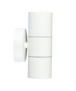 Επιτοίχιο Φωτιστικό Up-Down 2xGU10 Λευκό ΙP44 Ανοξείδωτο Ατσάλι V-TAC – 7570