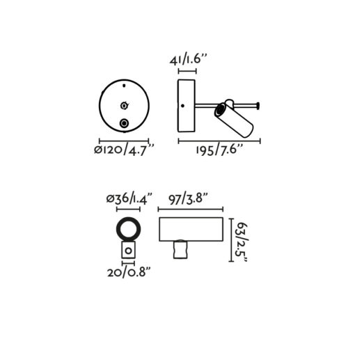 Faro Barcelona CLAP PROJ.WALL/CEI WH LED 6W 3000K 38° – 75710-133FR