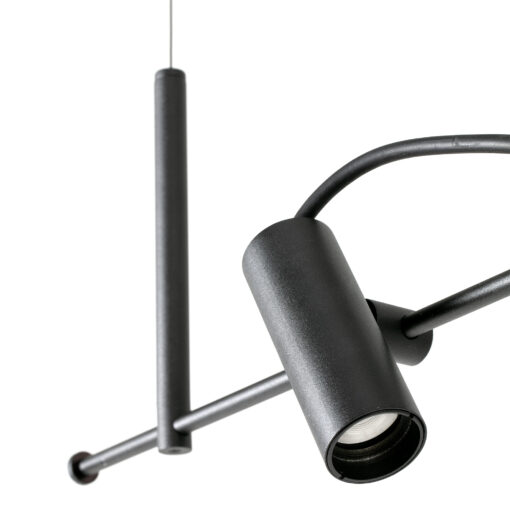 Faro Barcelona CLAP LINEAL PENDANT BLACK 3X6W 3000K 38° – 75711-233FR