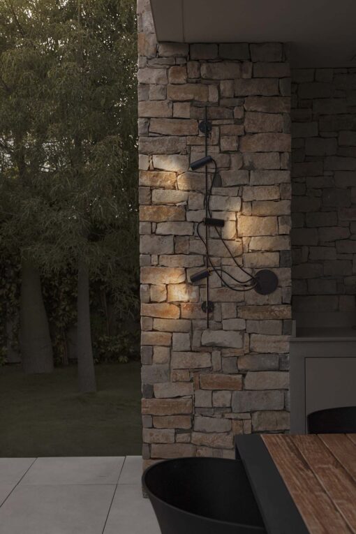 Faro Barcelona CLAP LINEAL WALL/CEI BLACK 3X6W 3000K 38° – 75712-233FR