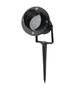 Φωτιστικό Κήπου GU10 Καρφί Μαύρο Αδιάβροχο IP65 Αλουμίνιο V-TAC – 7572