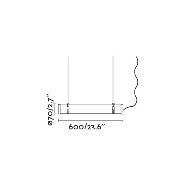ΦΩΤΙΣΤΙΚΟ ΟΡΟΦΗΣ SCUBA COLGANTE BLACK 20W 3000K                    FARO – 75753