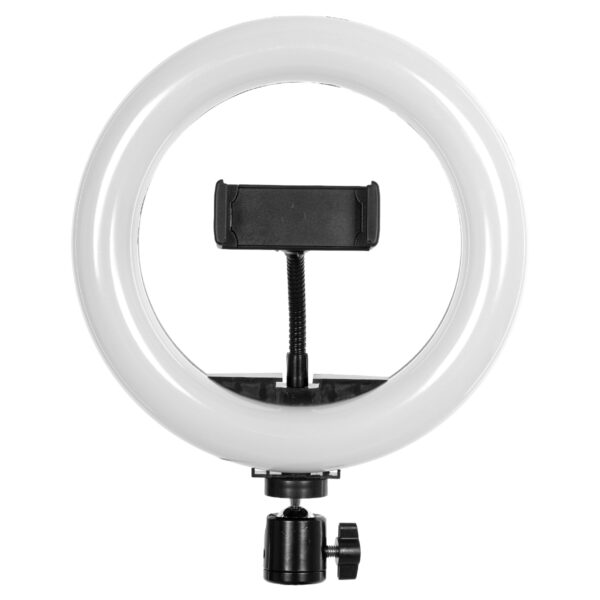 GloboStar® 75800 Professional Digital Ring Light Φ20cm LED SMD 20W 2000lm 180° DC 5V με Καλώδιο Τροφοδοσίας USB – Ενσωματωμένο Χειριστήριο Εναλλαγής Χρωμάτων & 1 Βάση Τηλεφώνου – Πολύχρωμο RGBW+WW Dimmable