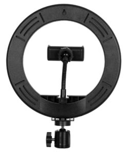 GloboStar® 75800 Professional Digital Ring Light Φ20cm LED SMD 20W 2000lm 180° DC 5V με Καλώδιο Τροφοδοσίας USB – Ενσωματωμένο Χειριστήριο Εναλλαγής Χρωμάτων & 1 Βάση Τηλεφώνου – Πολύχρωμο RGBW+WW Dimmable